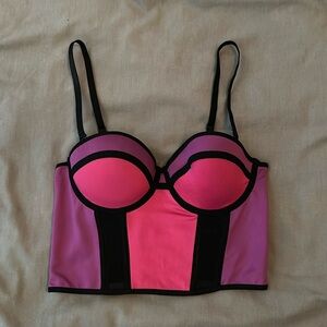 BEBE bustier top EUC